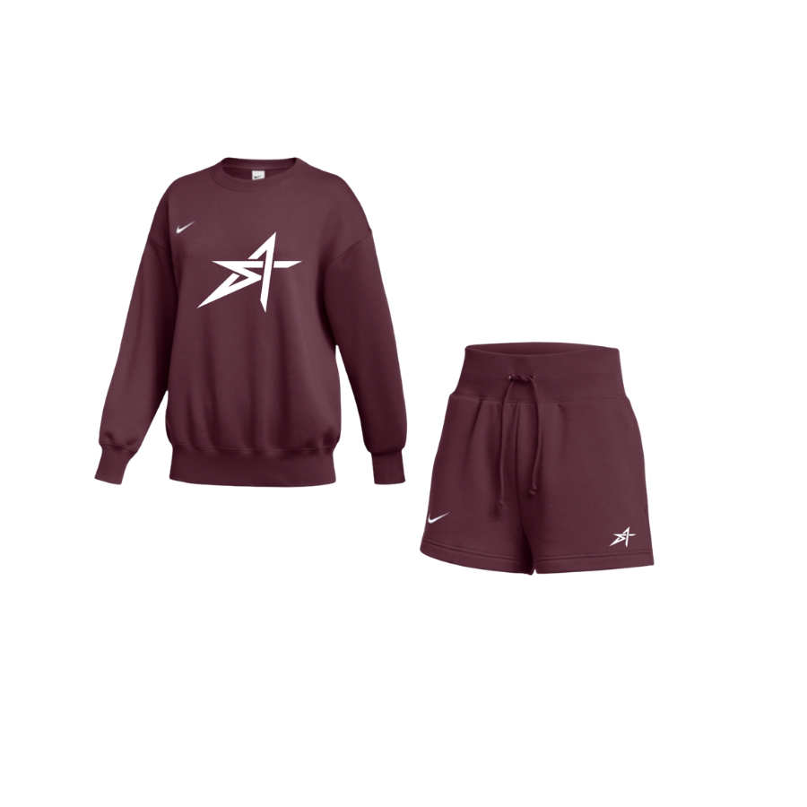 Nike Women's Phoenix Crew & Short Bundle