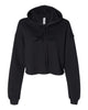 Women's Crop Fleece Glitter Hoodie