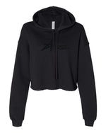 Women's Crop Fleece Glitter Hoodie
